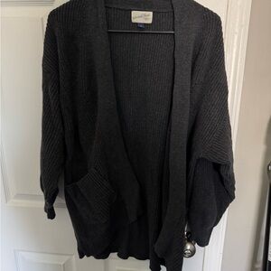 Universal Thread Dark Gray Open-Front Cardigan